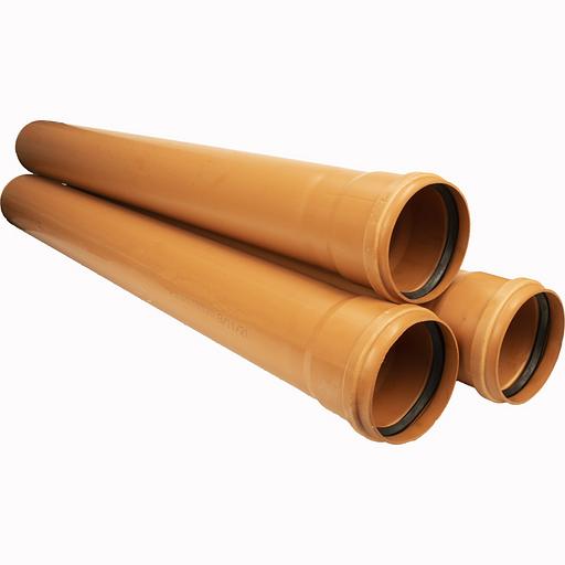 Труба рыжая ПВХ «МегаПласт» 200х4,6х3000 мм ОПТ фото 1