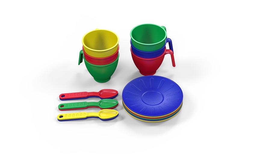 Набор посуды 18 предметов ОПТ фото 1