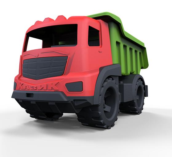 Грузовик «Казик» (красный + зелёный) в сетке ОПТ фото 1