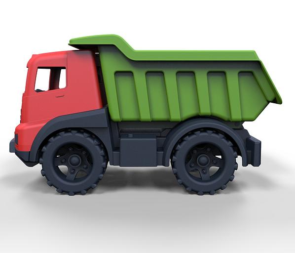 Грузовик «Казик» (красный + зелёный) в сетке ОПТ фото 2