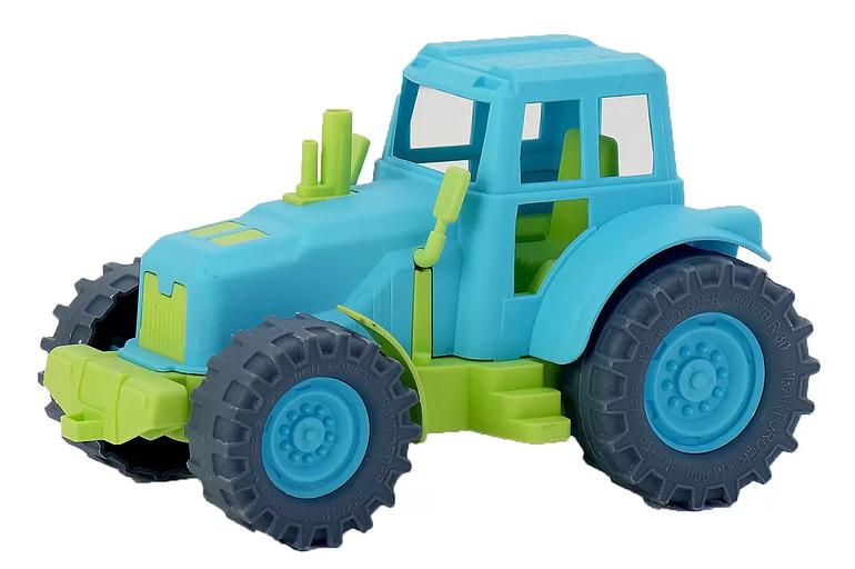 Трактор без ковшей 21 см (зелено-голубой) ОПТ фото 1