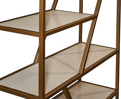 Стеллаж MebelOK 028 ЛДСП, металл, 90x30x202 см ОПТ фото 4