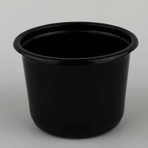 Контейнер для первых блюд К-115И 500 мл черный с крышкой ОПТ фото 1