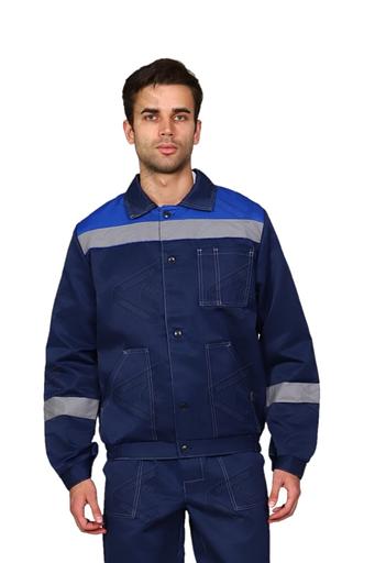 Костюм «Легион+» (куртка, брюки), тк. грета, темно-синий с васильком опт фото 1