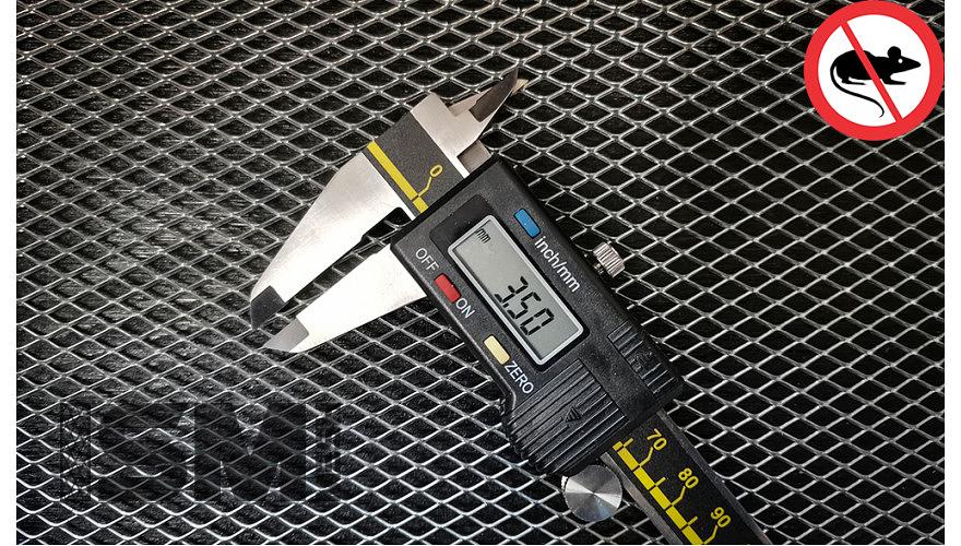 Просечно-вытяжная сетка усиленная форма Ромб ячейка 3.5х3.5 мм фото 1