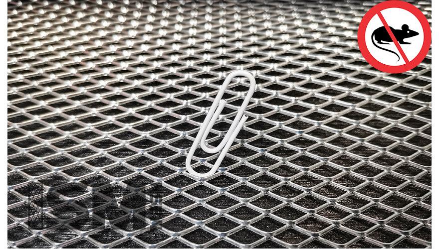 Просечно-вытяжная сетка усиленная форма Ромб ячейка 3.5х3.5 мм фото 2