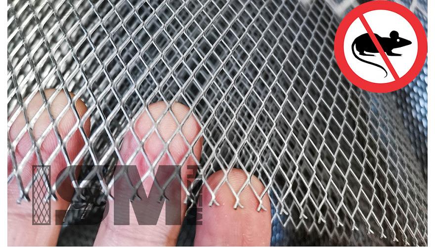 Просечно-вытяжная сетка усиленная форма Ромб ячейка 3.5х3.5 мм фото 3