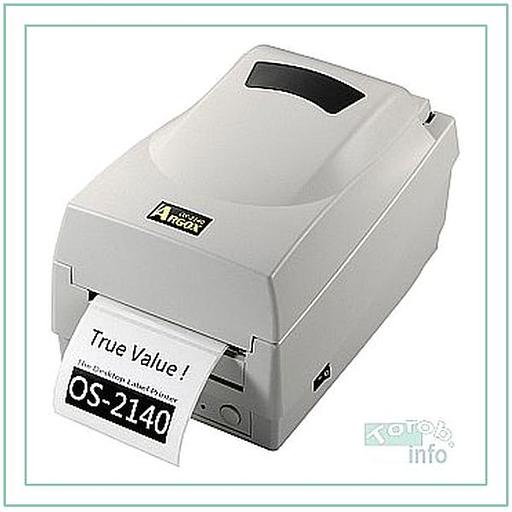 Argox OS 2140D-SB - термопринтер штрих-код этикеток. термо печать, интерфейсы COM и USB, ширина печать 104 мм,скорость 100 мм/с. фото 1