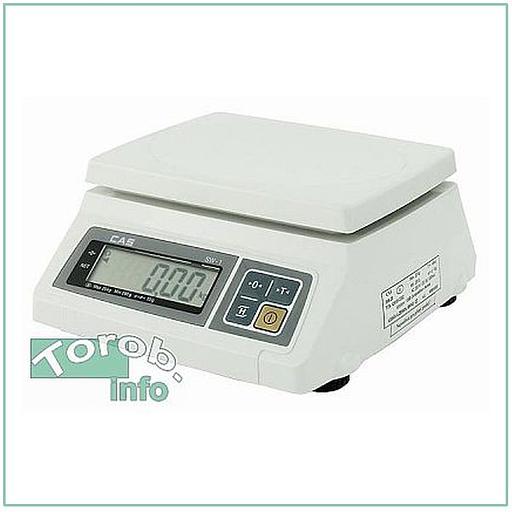 CAS SWII-5 весы порционные. фото 1