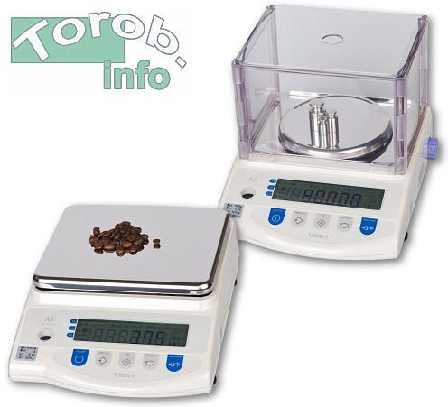 ViBRA AJH - 4200 CE - весы лабораторные. max-4200г, d-0.01,калибровка Встроенная, класс точности Высокий (II), размер плат. 180х160 фото 1