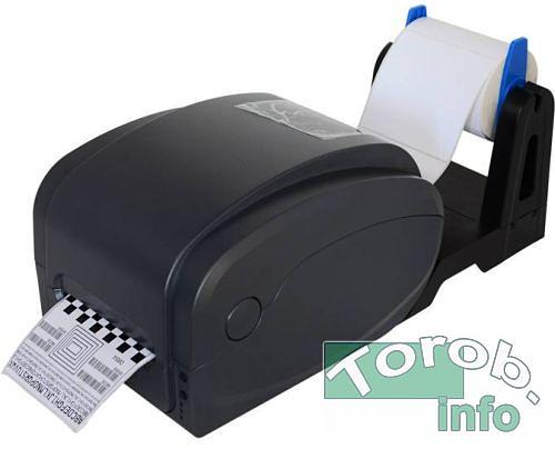 GP-1125T, Термотрансферный принтер этикеток. ширина печати до 108 мм, 5 IPS, 203 dpi, USB+RS232+Ethernet+LPT, с держателем больших рулонов фото 1