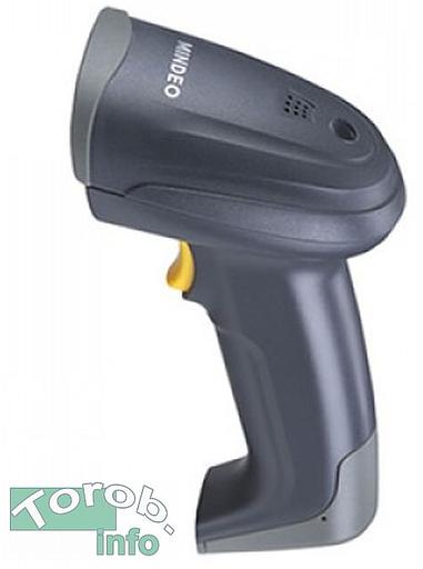 Сканер штрих-кода Mindeo MD6000. Сканер ШК (ручной, 2D имидж, серый) MD6000AT, USB фото 1