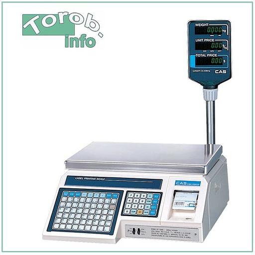 CAS LP-30 (v.1.6.)TCP-IP - весы торговые с печатью этикеток. фото 1