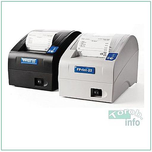АТОЛ FPrint-22ПТК (5.0) онлайн-касса - Фискальный регистратор черный RS+USB+Ethernet. + ФН 1.1М на 36 мес. фото 1