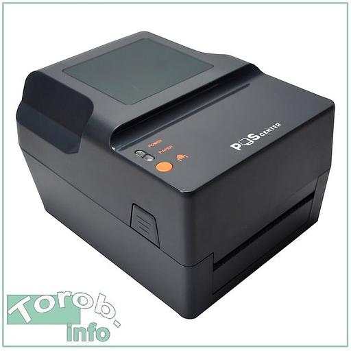 POScenter TT-100 - настольный термотрансферный принтер этикеток. 203dpi, ширина печати до 104 мм, USB+Ethernet+RS232+LPT фото 1