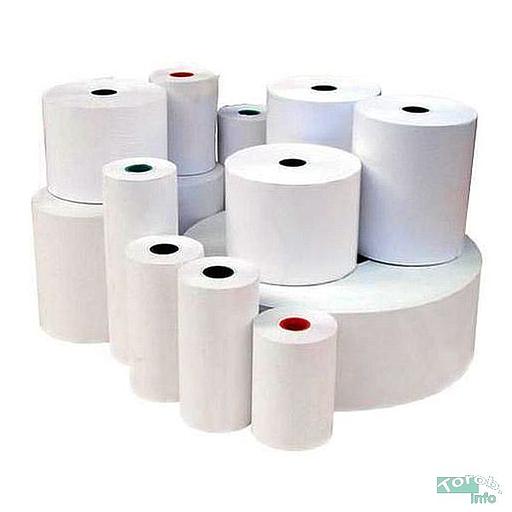 Чековая термо лента 57*21*12. ширина 57мм/ длина 21м /втулка 12мм фото 1