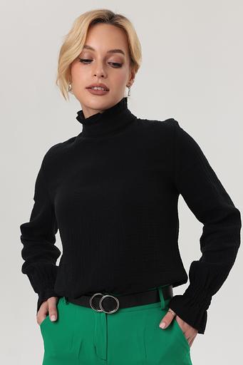 Блузка 100% хлопок 4119/03/Черный фото 1