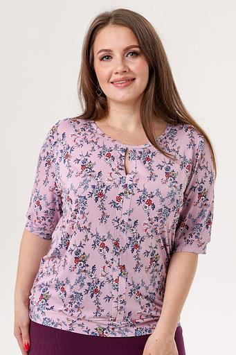 Блузка женская 3088-92/14/Розовый, синий фото 2