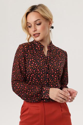 Блузка женская 4015-24/01/Черный, красный фото 2