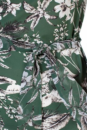 Блузка женская 4021-24/13/Зеленый, белый фото 3