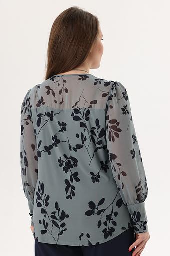 Блузка женская 4021-27/03/Оливковый, черный фото 3