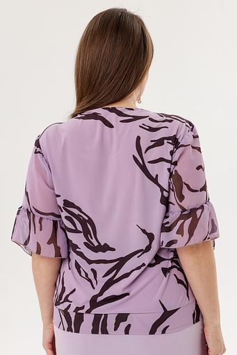 Блузка женская 4099-22/09/Сиреневый, бордовый фото 4