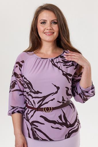 Блузка женская 7029-23/01/Сиреневый, бордовый фото 2