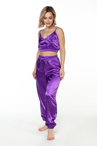 Брюки женские атлас 802/06/Фиолетовый фото 1