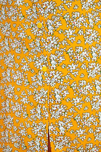 Платье штапель 5915/46/Желтый, белый фото 4