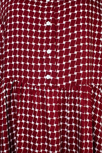 Платье штапель 5917/14/Бордовый, белый фото 6