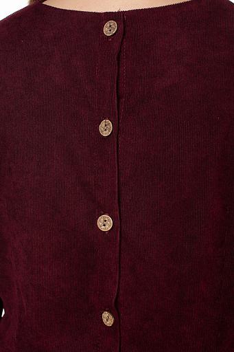 Платье вельвет 6044/02/Бордовый фото 3