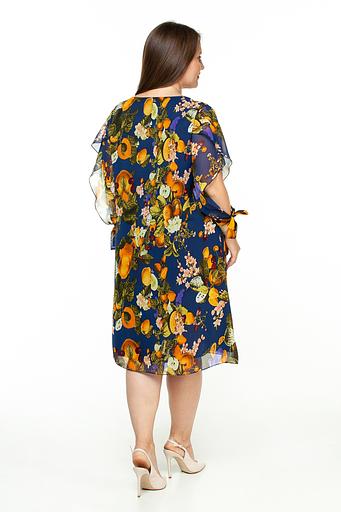 Платье женское 6020/07/Синий, желтый фото 2