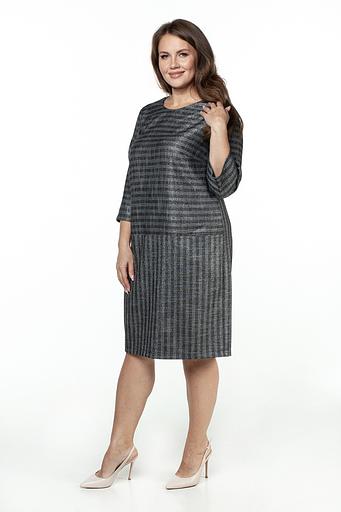 Платье женское 6043/01/Серый, черный фото 3
