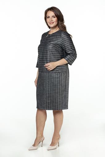 Платье женское 6043/01/Серый, черный фото 4