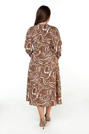 Платье женское 6045/01/Коричневый, бежевый фото 6