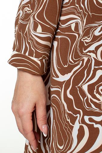 Платье женское 6045/01/Коричневый, бежевый фото 4