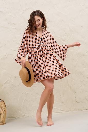 Платье женское WIND022/01/Бежевый, белый, черный фото 3