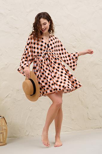 Платье женское WIND022/01/Бежевый, белый, черный фото 3