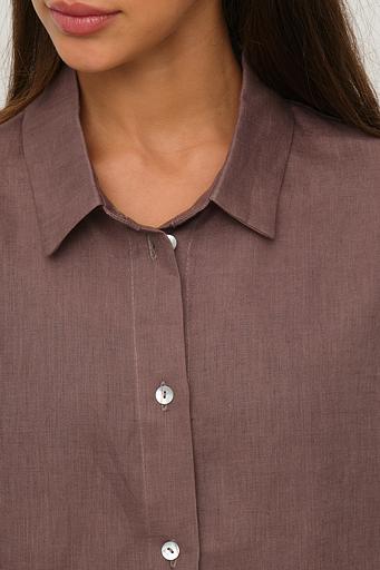 Рубашка длинная S022_Mars Brown/Кофе фото 3