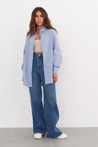 Рубашка длинная SCT_002_LBLUE/Светло-голубой фото 4