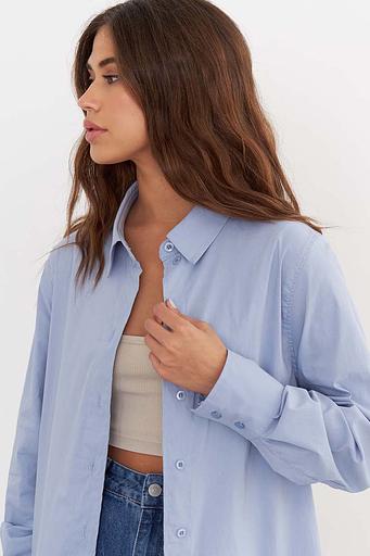 Рубашка длинная SCT_002_LBLUE/Светло-голубой фото 6