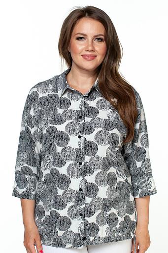 Рубашка женская 4104/03/Черный, молочный фото 3