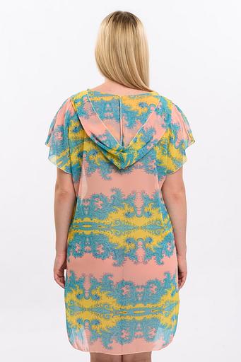 Туника 4009/03/Бирюзовый, желтый фото 2