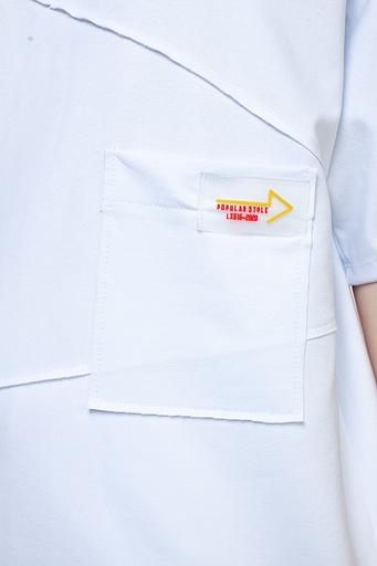 Туника футер 2-х нитка 4120/02/Белый фото 6