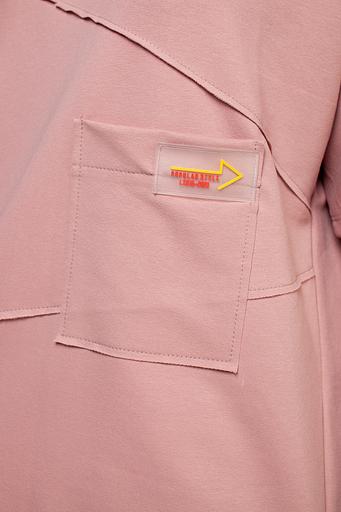 Туника футер 2-х нитка 4120/03/Пудровый фото 5