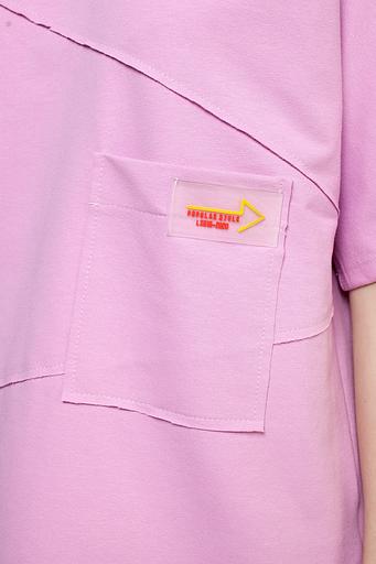 Туника футер 2-х нитка 4120/04/Розовый фото 5