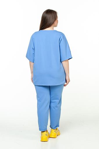 Туника футер 2-х нитка 4120/05/Голубой фото 3