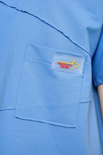 Туника футер 2-х нитка 4120/05/Голубой фото 4