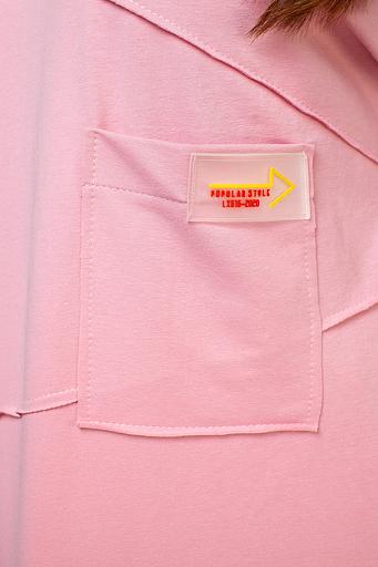 Туника футер 2-х нитка 4120/07/Светло-розовый фото 4