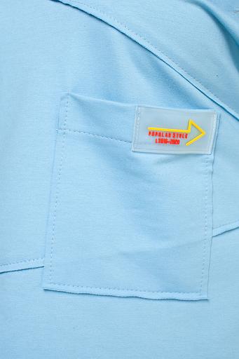 Туника футер 2-х нитка 4120/09/Светло-голубой фото 2